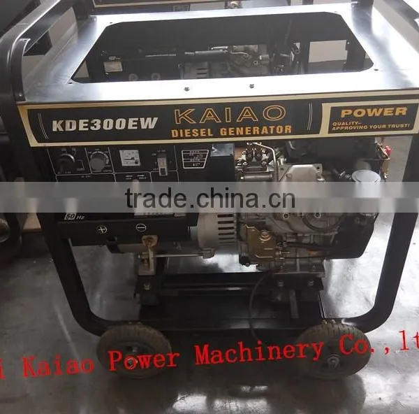 DC 300A AC Single Phase 3KW Diesel Welder Double Use Generator Power Set(KDE300EW) photo-3
