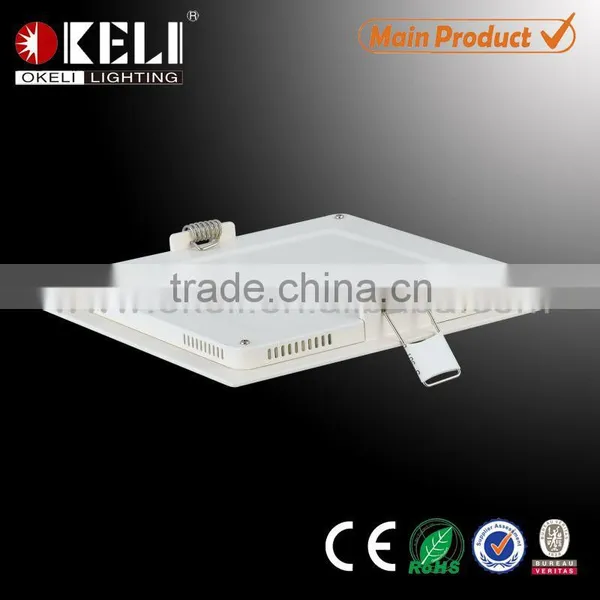 2015 Super Bright Wholesale Price 85-265v 12w Ultra Thin Square Led Panel Light photo-6