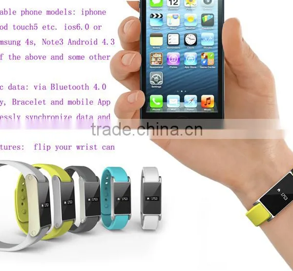 i6 Bluetooth 4.0 Wristband Health Bracelet Ring Smart Watch Sports Sleep Pedometer Recorder Smartwatch for Iphone IOS Android Ph photo-2