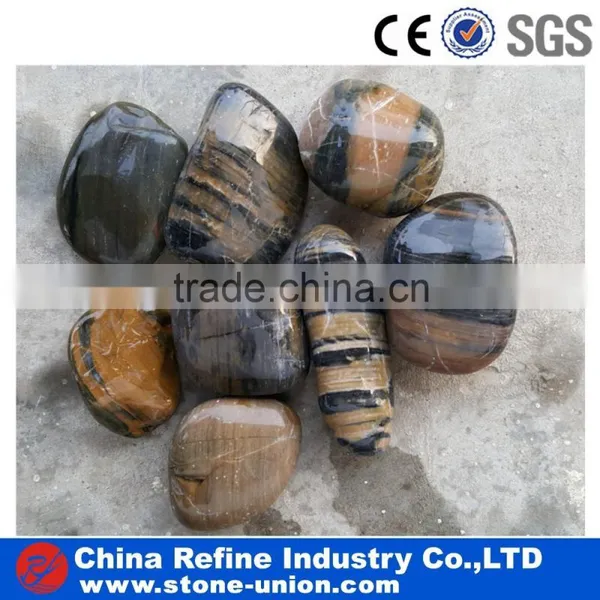 Hot Sale Polished Grade A Stripe Pebble photo-6