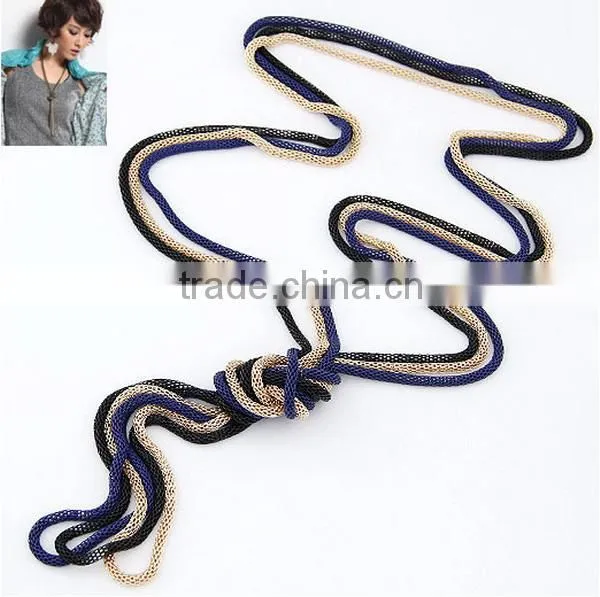 2016 New Design Triple Colors Round Chain Necklaces photo-2