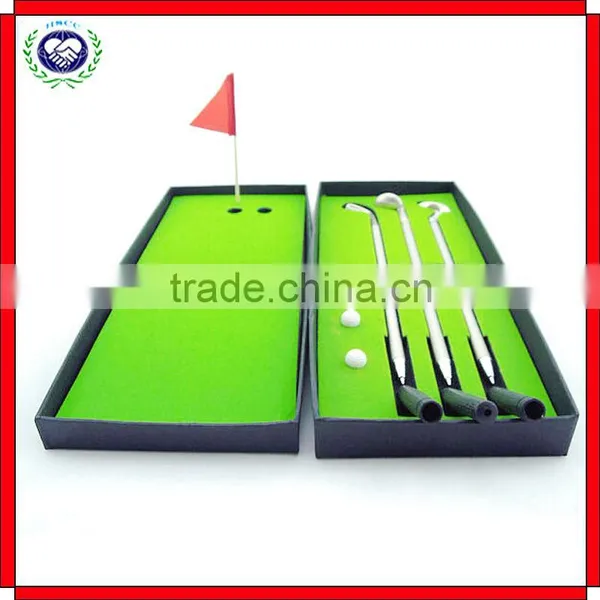 High Quality Souvenir Gifts 3 Metal Pen Mini Golf Pen Set photo-2