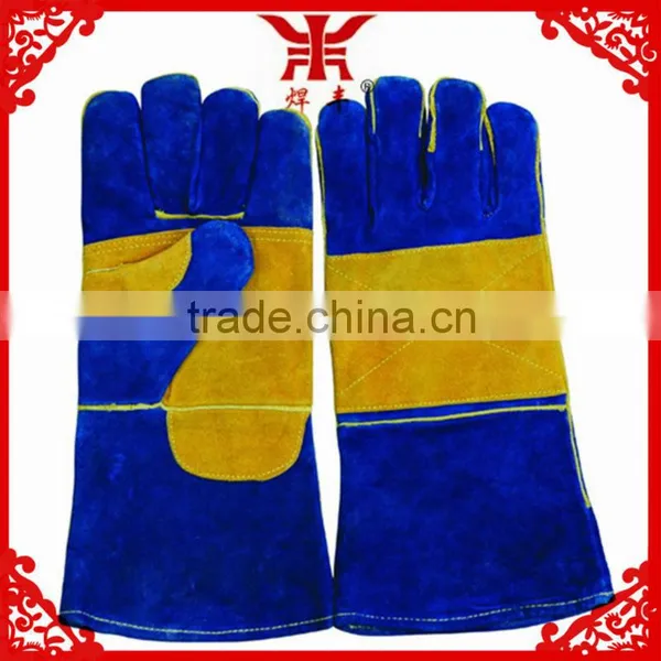 Different Types Cow Leather 14 " Welding Gloves photo-4