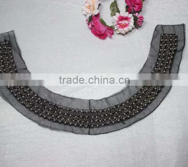 Handmade Bead Embellishments Beaded Neck Trim