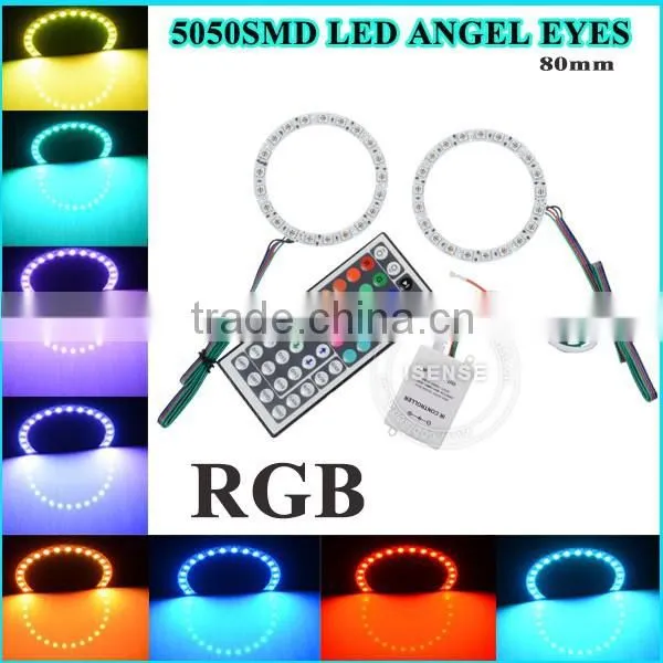 50000 Hours Lifespan White PCB 5050 Smd 40mm Full Circle Led Angel Eyes Auto Parts Toyota Hilux photo-5