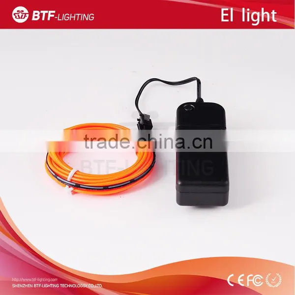 3m El Light Led Wire Orange Neon Rope Tube Light for Car Party With Controller