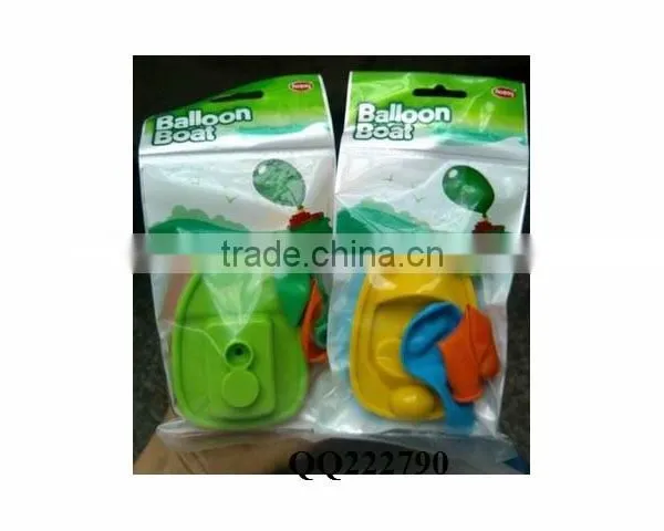 Hot Sell Promotion Toys,Air Balloon Car Toys Kids Plastic Small Balloon Boat Toy photo-5