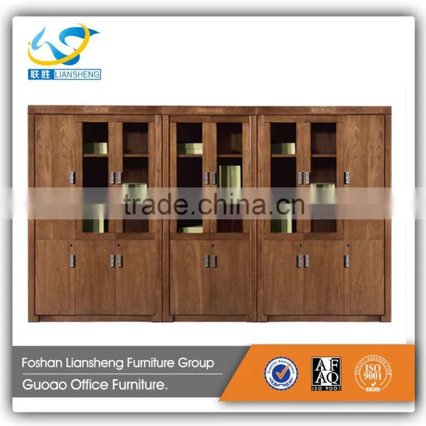 Hot Sale Solid Wood Big Size Office Cabinet File/book Cabinet With Drawer GAF1187 photo-2