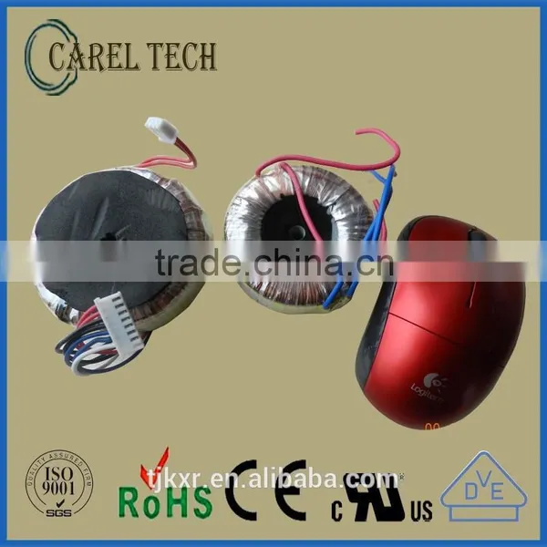 CE, ROHS approved toroidal ring core transformator 12V 220V