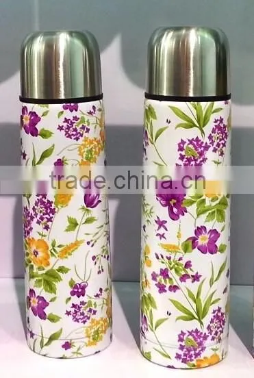 Screw Stoper Double Wall Stainless Steel Bullet Vacuum Flask With Pouch photo-4