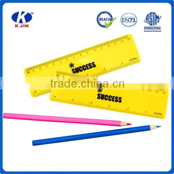 Fashion Design 15cm Plastic Wooden Ruler With Custom Logo photo-3