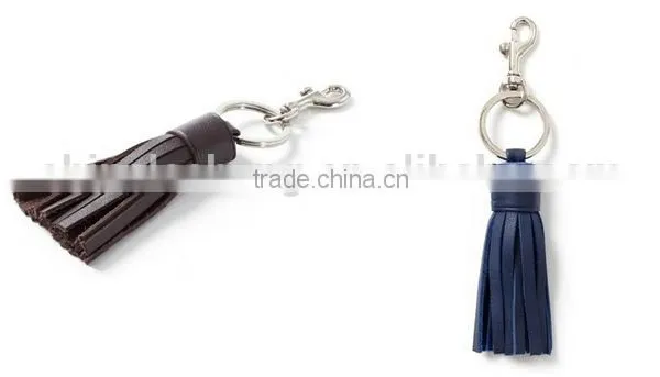 Fashion Jewelry Gift Classic Leather Tassel Key Chain Metal Keyring Women Handbag Accessory photo-5