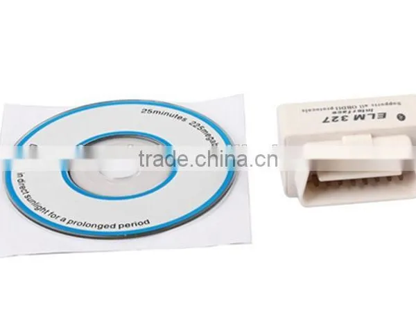 Super Mini Elm 327 White V1.5 Bluetooth OBD2 OBD II Car Diagnostic Scanner For Android Symbian Windows photo-4