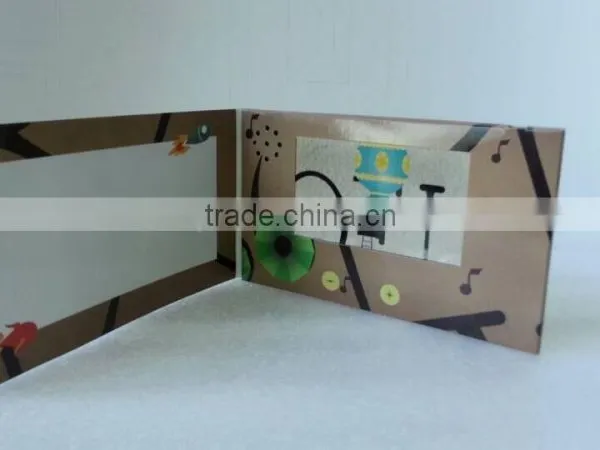 2015 4.3inch Touch Screen Lcd Video Greeting Cards Gift, Lcd Video Brochure photo-2