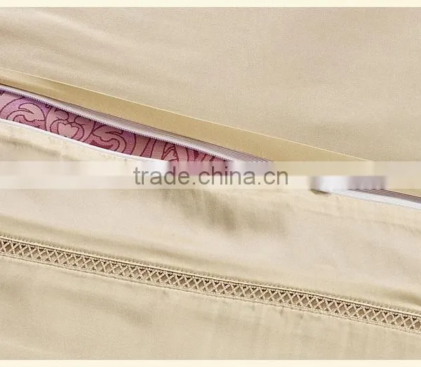 Cheap Jacquard 100%silk 4-piece Bedding Set photo-3