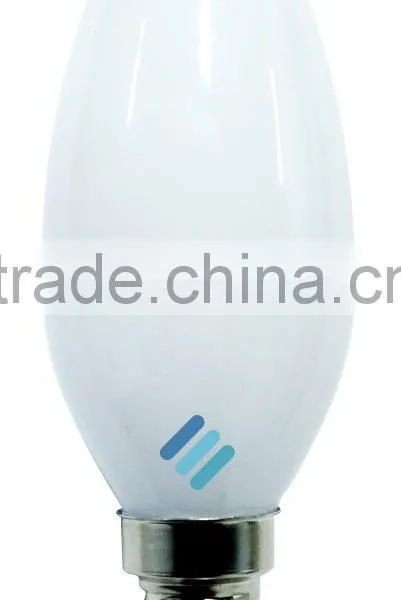 Led Lighting Candle Shape C37 Bulb 5w IC Driver E12 E14 E26 E27 Base CE RoHS Certifications Plastic Plus Aluminium Factory Price photo-2