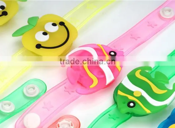3 Flash Children Cartoon Led Lighted Bracelet,led PVC Wristband for Kids photo-5