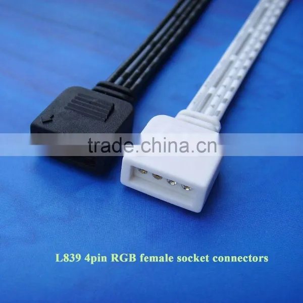 24V 4 Pin 2.54 Pitch LED Male / Male Adapter Flexible Connector for Use RGB LED Strips photo-2