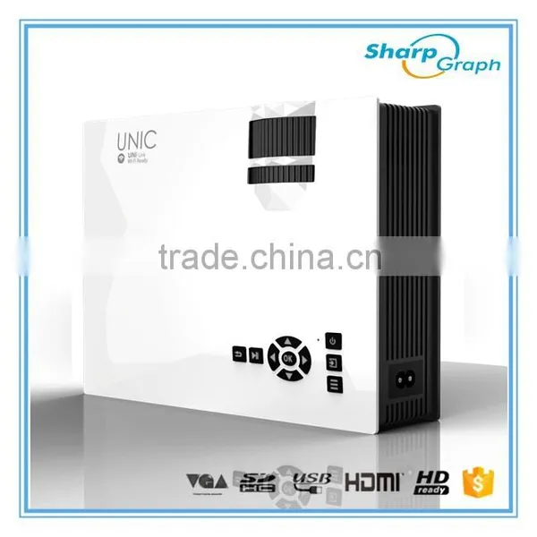 UNIC 1200Lumens Mini HD LED Wireless Micro Projector UC46 Outside Movie Computer Projectors photo-5
