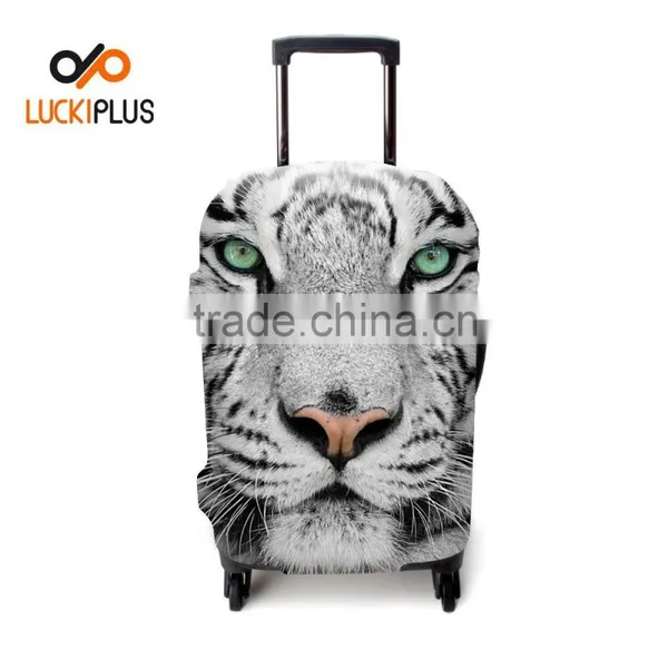Luckiplus Spandex Soft Trolley Case Cover Unique Technology Portable Luggage Cover photo-3