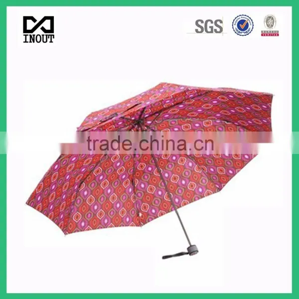 Aluminium 21 Inch Manufacture All Kind of 3 Folding Fashion Rain Umbrella