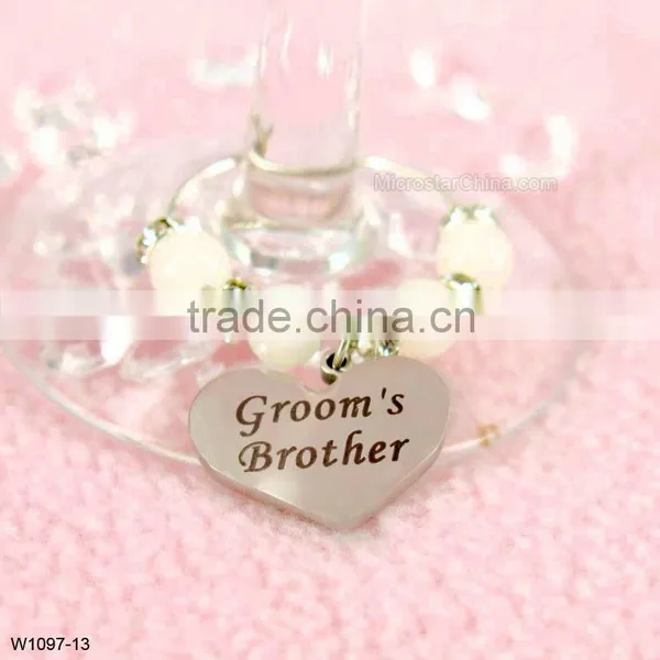 Carving Letter Wine Charm Name Tag photo-4
