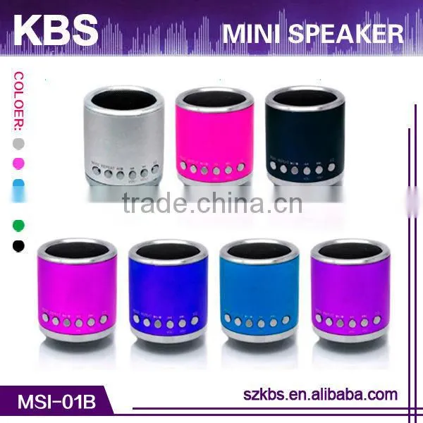 2014 New Design Mini Speaker Mp3 Player With Compatible USB /FM
