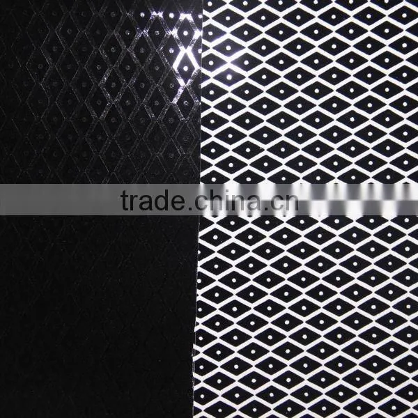 New Design PU Flock Leather Material for Furniture and Handbag Usage photo-3