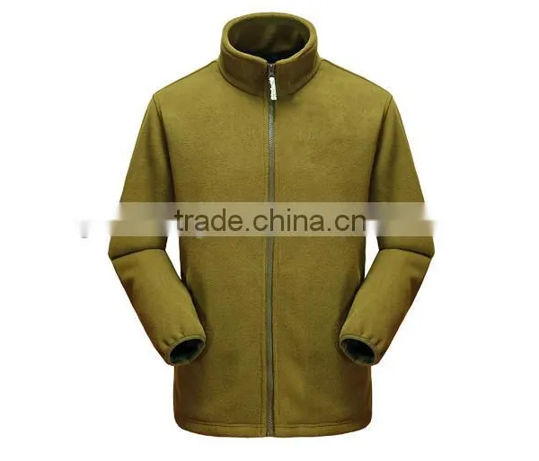2015 Jacket Fashion 100% Polyester Soft Shell Polar Fleece Jacket Mens photo-3