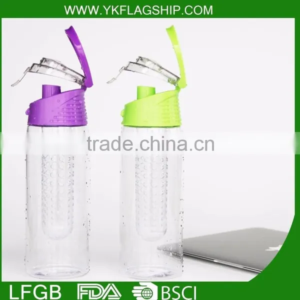 BPA Free Tritan Joyshaker Fruit Infuser Clear Water Bottle Joyshaker Weights photo-3