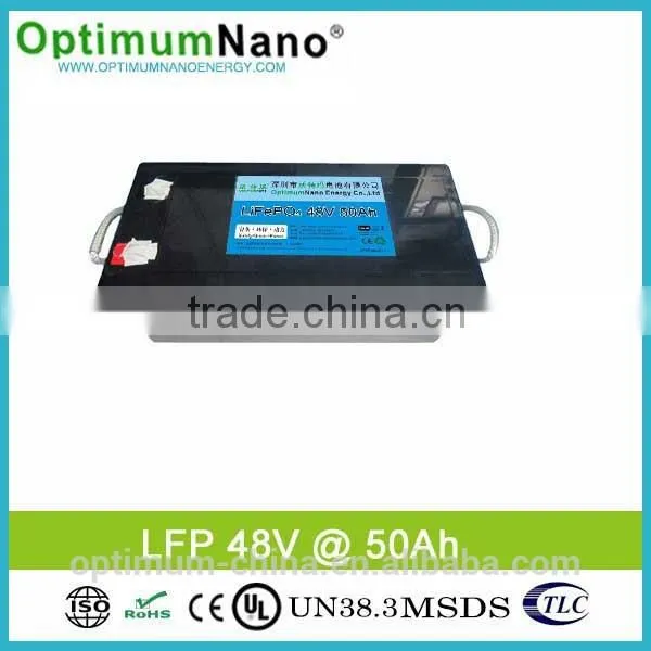 Rechargeable Patent-pack 48v 50ah Lifepo4 Mower Battery photo-2
