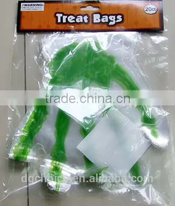 Different Color Halloween Plastic Finger Shape Irregular Treat Bags photo-2
