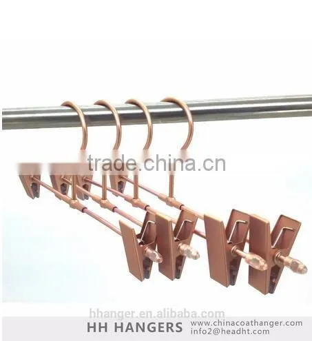 2016 Hot Sale Popular Design Copper Aluminium Metal Pants Hanger photo-2
