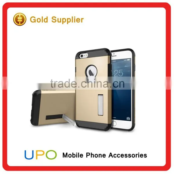 [UPO] 2 in 1 Shockproof Armor Hard Plastic TPU Mobile Phone Case With Kickstand for IPhone 6 6s photo-5