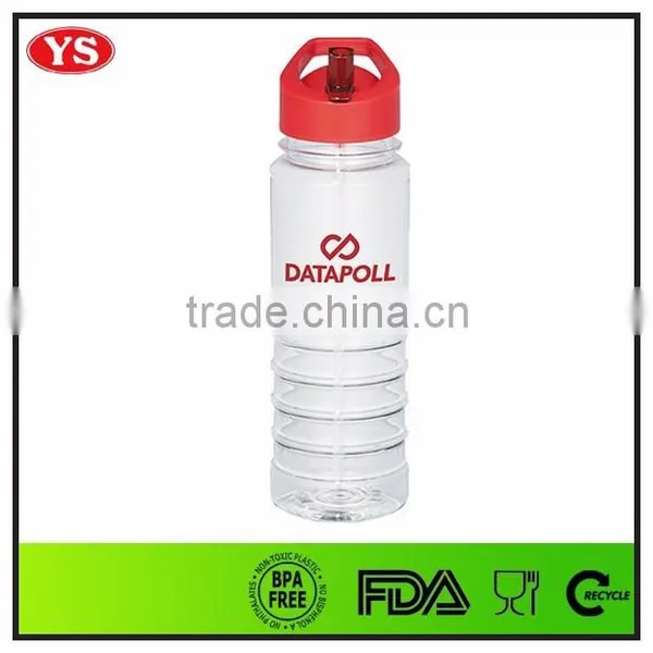 Personalized 750 ml Bpa Free Plastic Water Bottle With Drink Straw photo-6