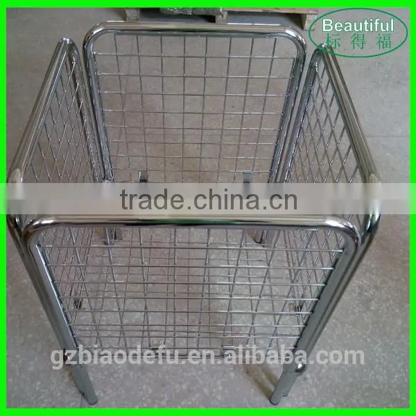 Adjustable Storage Bin Rack Wire Storage Basket With Wheels photo-3