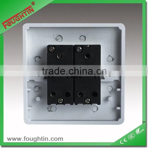 10A 250V 2 Gang 2 Way Switch White Color Wall Gang Switch photo-3