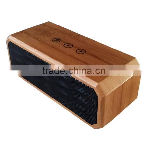 Factory in China Supply Portable Bluetooth Bamboo Speaker With NFC for All Bluetooth Devices