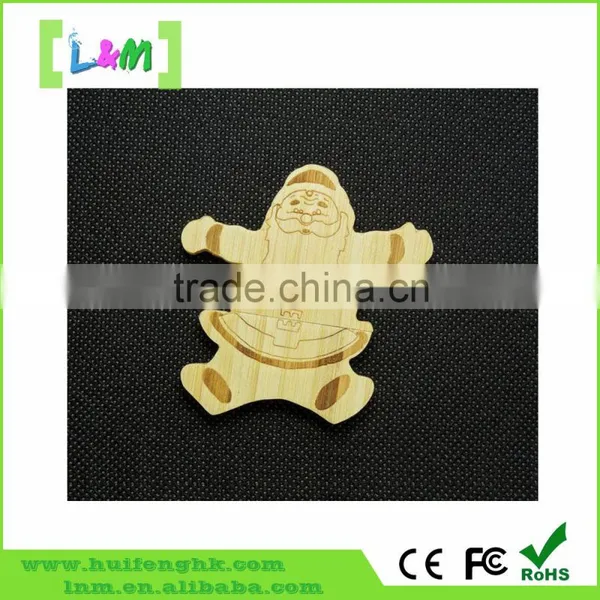 Wooden Christmas Gift Usb Flash Drive,High Quality Christmas Usb,Promotion Usb Flash Drive for Christmas Day photo-2