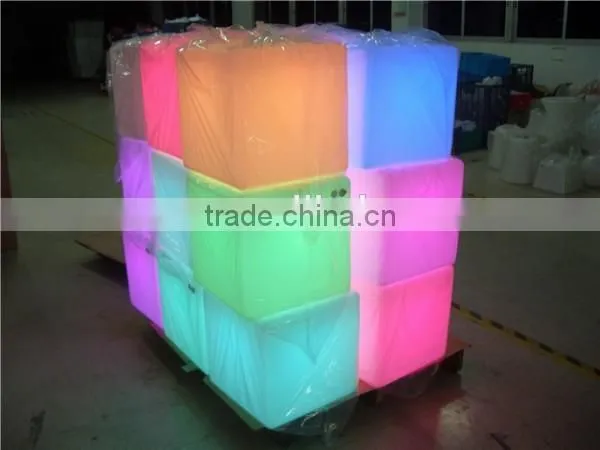 New Design Magic Colorful Light and Portable Led Cube Seat photo-5