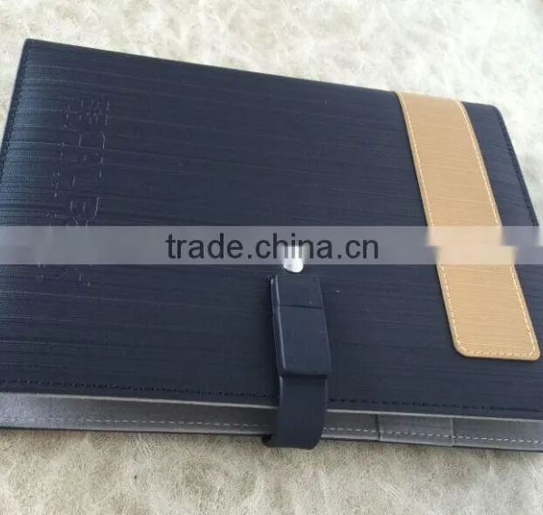 Leather Cover Colored Flash Memory Usb Journal Notebook photo-3