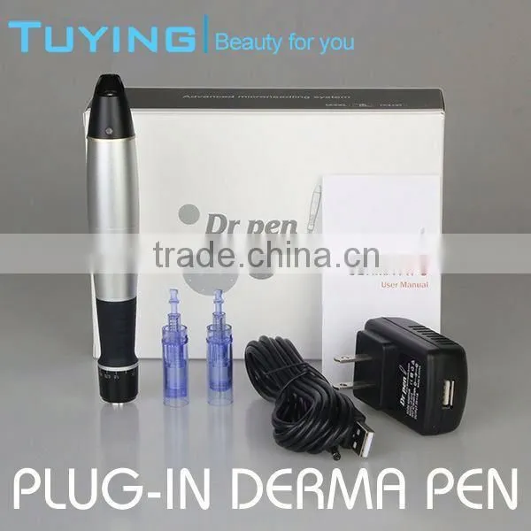 Face Skin Anti-wrinkle Adjustable 6 Level Speed Electric Derma Pen photo-2