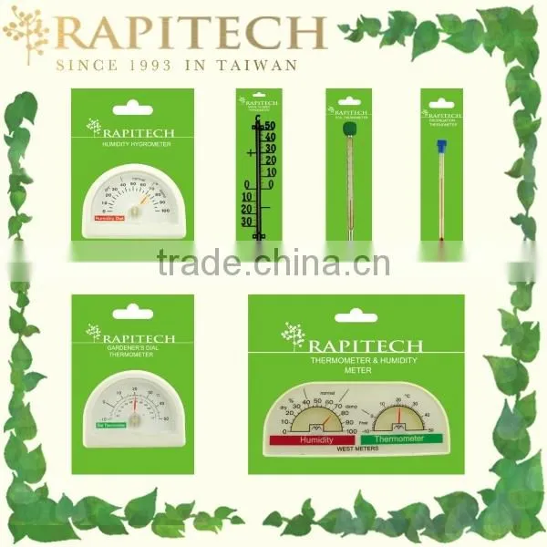 Gardening Indoor Outdoor Plastic Wooden Metal Wall Thermometer photo-6