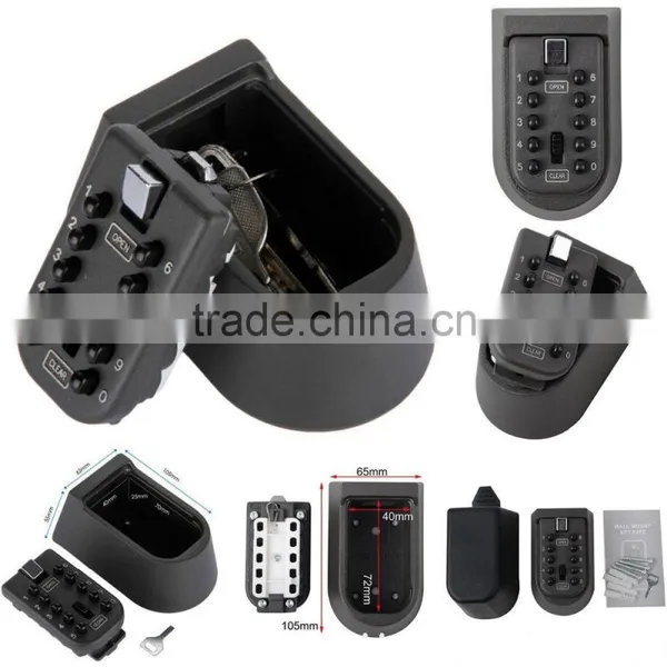 Home Outdoor Combination Key Safe Box Wall Mounted Weather Resistant Security photo-4
