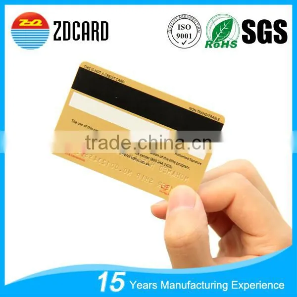 Good Quality Plastic CR80 Gold Membership Card photo-2