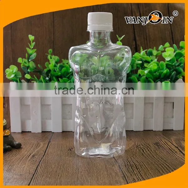 Clear Body Shaped Plastic Bottle Like a Man's Body photo-2