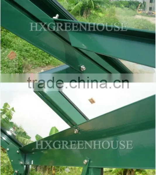 Outdoor Aluminium Frame 4mm Toughened Glass Garden Greenhouse photo-4
