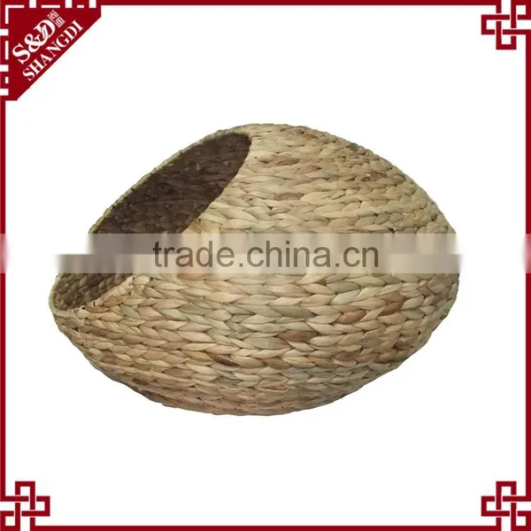 New Egg Shape Natural Water Hyacinth Woven Pet Bed / Pet House photo-5