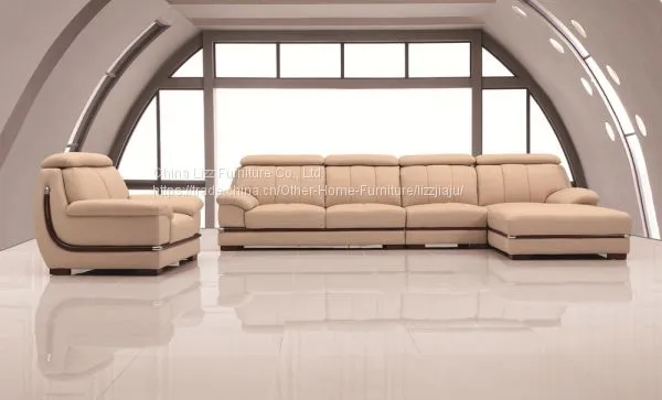 L Shape Leather Sofa European Style Sofa photo-2