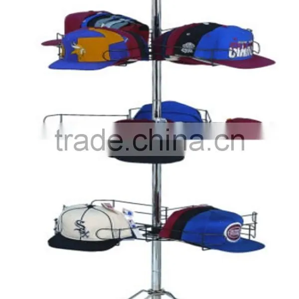 Floor Stand Hat Display Stand / Commercial Hat Display Shelf / Hat Display Rack photo-2